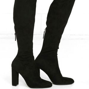 Steve Madden Emotions Over the Knee Suede Boots